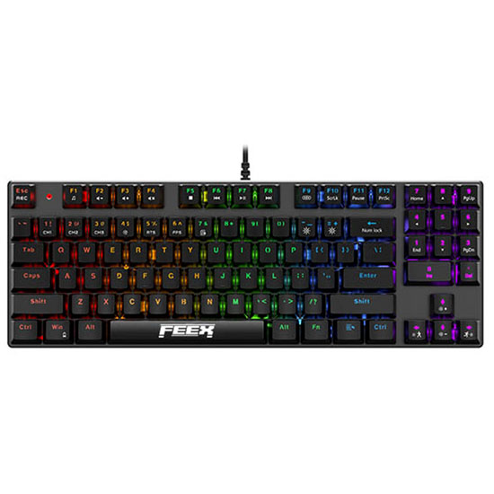 FEEX PRO K1 MECHANICAL GAMING KEYBOARD - BLUE SWITCHE