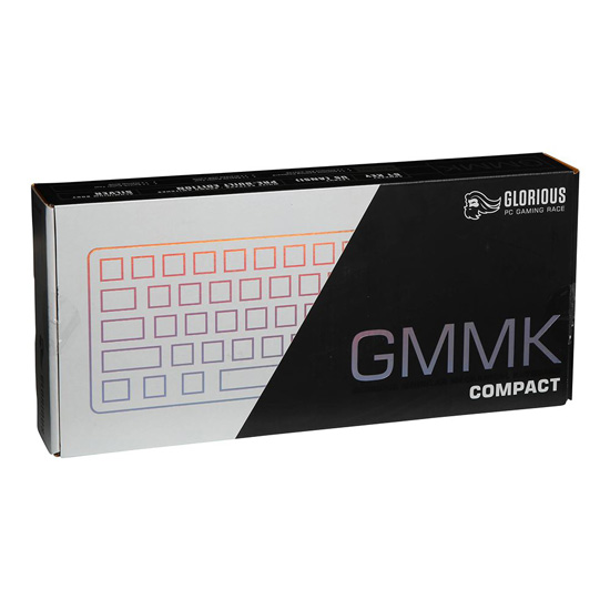 GLORIOUS GMMK COMPACT MODULAR MECHANICAL KEYBOARD - WHITE 