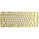 GLORIOUS BRASS SWITCH PLATE CUSTOMIZE YOUR GMMK PRO US ( ANSI ) 83 KEY