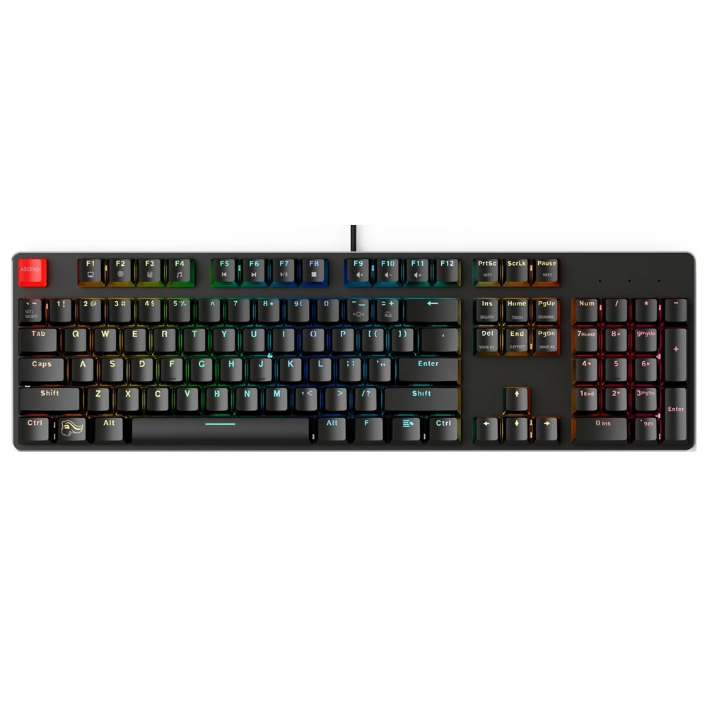 GLORIOUS GMMK FULL SIZE PRE-BUILT MECHANICAL GAMING KEYBOARD WITH RGB ...