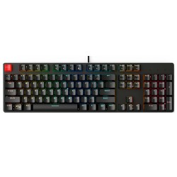 GLORIOUS GMMK FULL SIZE PRE-BUILT MECHANICAL GAMING KEYBOARD WITH RGB LED BACKLIT AND HOT SWAPPABLE SWITCHES - BLACK