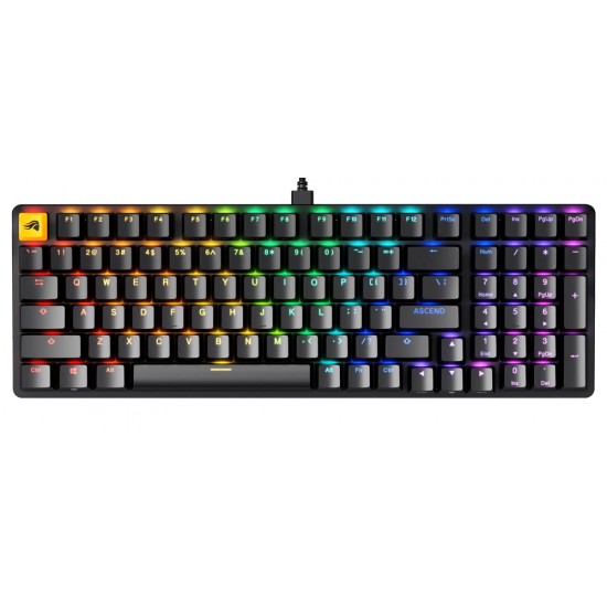 GLORIOUS GMMK 2 FULL-SIZE 96% PRE-BUILT RGB ARABIC MECHANICAL GAMING KEYBOARD WITH HOTSWAPPABLE SWITCHES - BLACK