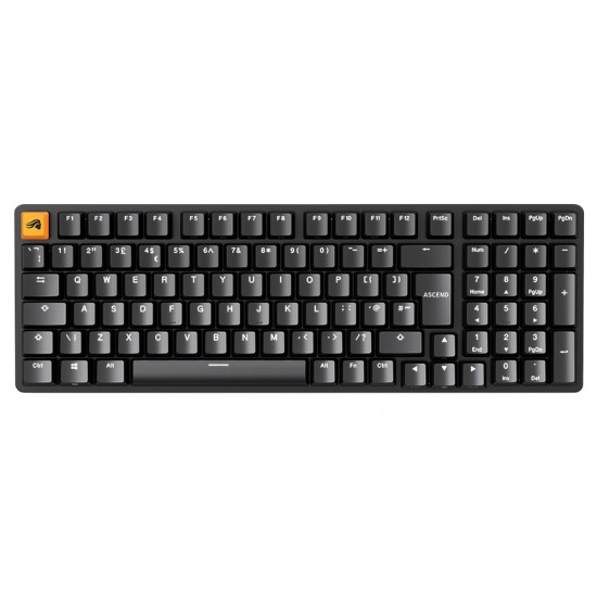 GLORIOUS GMMK 2 FULL-SIZE 96% PRE-BUILT RGB ARABIC MECHANICAL GAMING KEYBOARD WITH HOTSWAPPABLE SWITCHES - BLACK