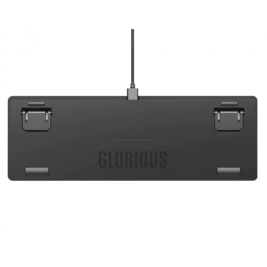 GLORIOUS GMMK V2 BAREBONES COMPACT 65% ANSI LAYOUT ALUMINUM FRAME HOTSWAP 5-PIN SUPPORT PER KEY RGB WINDOWS MACOS LINUX COMPATIBLE MECHANICAL GAMING KEYBOARD FRAME – BLACK
