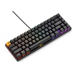 GLORIOUS GMMK2 RGB 65% PREBUILT ANSI ARABIC WIRED MECHANICAL LINEAR SWITCH GAMING KEYBOARD - BLACK