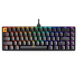 GLORIOUS GMMK2 RGB 65% PREBUILT ANSI ARABIC WIRED MECHANICAL LINEAR SWITCH GAMING KEYBOARD - BLACK