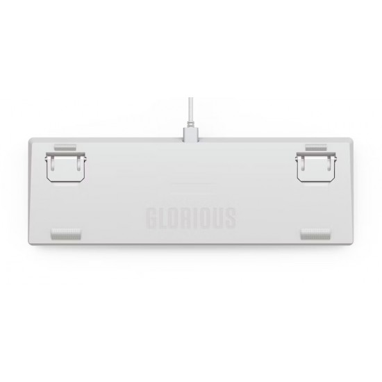 GLORIOUS GMMK2 RGB 65% PREBUILT ANSI ARABIC WIRED MECHANICAL LINEAR SWITCH GAMING KEYBOARD - WHITE