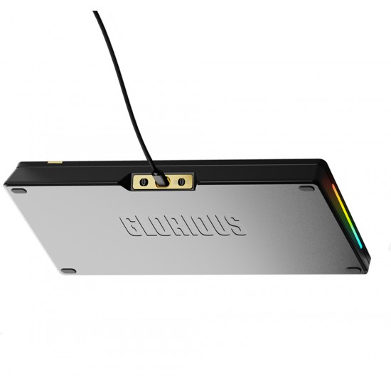 GLORIOUS GMMK 3 PREBUILT SIZE 65% HOT SWAPPABLE SWITCHES RGB BACKLIGHTING FOX MECHANICAL SWITCHES MODULAR DESIGN ARABIC LAYOUT WIRED MECHANICAL GAMING KEYBOARD - BLACK