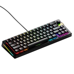 GLORIOUS GMMK 3 PREBUILT SIZE 65% HOT SWAPPABLE SWITCHES RGB BACKLIGHTING FOX MECHANICAL SWITCHES MODULAR DESIGN ARABIC LAYOUT WIRED MECHANICAL GAMING KEYBOARD - BLACK