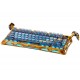 GRAVASTAR MERCURY K1 PRO HANDMADE 75% MECHANICAL KEYBOARD ALUMINUM ALLOY CUSTOM KAILH SPEEDY MINT LINEAR SWITCHES WIRELESS GAMING KEYBOARD SPECIAL EDITION - BATTLE-WORN YELLOW