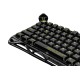 GRAVASTAR MERCURY K98 PRO 98-KEY TRI-MODE 8K POLLING GASKET MOUNT TFT DISPLAY ALUMINUM EXOSKELETON WIRELESS MECHANICAL GAMING KEYBOARD - PHANTOM BLACK