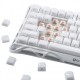 GRAVASTAR MERCURY K1 75% TRI-MODE RGB LINEAR SWITCHES ALUMINUM EXOSKELETON SPECIAL EDITION WIRELESS MECHANICAL GAMING KEYBOARD - OPALINE WHITE