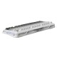 GRAVASTAR MERCURY K1 75% ALUMINUM ALLOY EXOSKELETON DESIGN GASKET COMPACT CUSTOM KEYBOARD HOT-SWAP SOCKET LINEAR SWITCHES WITH RGB BACKLIT & FRAME WIRELESS MECHANICAL GAMING KEYBOARD - GRADIENT WHITE