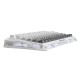 GRAVASTAR MERCURY K1 75% ALUMINUM ALLOY EXOSKELETON DESIGN GASKET COMPACT CUSTOM KEYBOARD HOT-SWAP SOCKET LINEAR SWITCHES WITH RGB BACKLIT & FRAME WIRELESS MECHANICAL GAMING KEYBOARD - GRADIENT WHITE