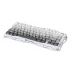 GRAVASTAR MERCURY K1 75% ALUMINUM ALLOY EXOSKELETON DESIGN GASKET COMPACT CUSTOM KEYBOARD HOT-SWAP SOCKET LINEAR SWITCHES WITH RGB BACKLIT & FRAME WIRELESS MECHANICAL GAMING KEYBOARD - GRADIENT WHITE