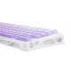 GRAVASTAR MERCURY K1 LITE 75% TKL MECHANICAL KEYBOARD GASKET HOT SWAPPABLE GAMING KEYBOARD PRE-LUBED LINEAR SWITCHES RGB BACKLIT WIRELESS KEYBOARD - CRYSTAL AURORA