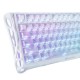GRAVASTAR MERCURY K1 LITE 75% TKL MECHANICAL KEYBOARD GASKET HOT SWAPPABLE GAMING KEYBOARD PRE-LUBED LINEAR SWITCHES RGB BACKLIT WIRELESS KEYBOARD - CRYSTAL AURORA