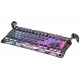 GRAVASTAR MERCURY K1 PRO CUSTOM COMPACT KEYBOARD WITH HOT-SWAP CONNECTOR LINEAR SWITCHES WITH RGB BACKLIGHTING AND FRAME WIRELESS MECHANICAL GAMING KEYBOARD - GALAXY BLACK