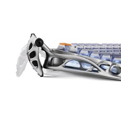 GRAVASTAR MERCURY K1 PRO CUSTOM COMPACT KEYBOARD WITH HOT-SWAP CONNECTOR LINEAR SWITCHES WITH RGB BACKLIGHTING AND FRAME WIRELESS MECHANICAL GAMING KEYBOARD – INTERSTELLAR SILVER