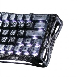 GRAVASTAR MERCURY V60 PRO 60% HE MAGNETIC 8000HZ DYNAMIC RAPID TRIGGER ALUMINUM FRAME SPECIAL EDITION GAMING KEYBOARD - CYBER FROST BLACK