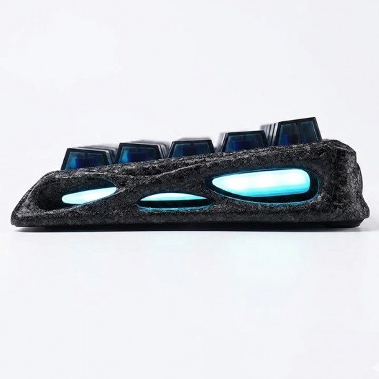 GRAVASTAR MERCURY V60 PRO 60% HE MAGNETIC 8000HZ DYNAMIC RAPID TRIGGER ALUMINUM FRAME SPECIAL EDITION GAMING KEYBOARD - CYBER FROST BLACK