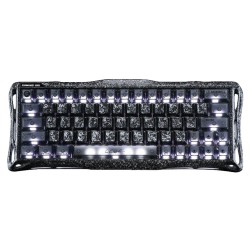 GRAVASTAR MERCURY V60 PRO 60% HE MAGNETIC 8000HZ DYNAMIC RAPID TRIGGER ALUMINUM FRAME SPECIAL EDITION GAMING KEYBOARD - CYBER FROST BLACK