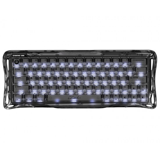 GRAVASTAR MERCURY RGB V60 RAPID TRIGGER HALL EFFECT SWITCHES 8000HZ POLLING RATE MAGNETIC WIRED GAMING KEYBOARD - ONYX CRYSTAL 