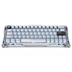 GRAVASTAR MERCURY RGB V60 PRO RAPID TRIGGER HALL EFFECT SWITCHES 8000HZ POLLING RATE MAGNETIC WIRED GAMING KEYBOARD DELUX EDITION - CHROME SILVER
