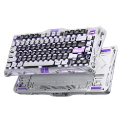 GRAVASTAR MERCURY V75 LITE HALL EFFECT 8KHZ RAPID TRIGGER ADJUSTABLE ACTUATION HOT SWAPPABLE SWITCHES 5 LAYER SOUND DAMPENING GAMING KEYBOARD - MECHA GRAY