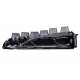 GRAVASTAR MERCURY V75 LITE HALL EFFECT 8KHZ RAPID TRIGGER ADJUSTABLE ACTUATION HOT SWAPPABLE SWITCHES 5 LAYER SOUND DAMPENING GAMING KEYBOARD - TRANSPARENT BLACK