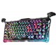 GRAVASTAR MERCURY V75 PRO HE 75% HALL EFFECT WIRED 8K POLLING HOT SWAPPABLE DUAL ZONE RGB SEMI ALUMINUM GAMING KEYBOARD - NEON GRAFFITI