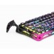 GRAVASTAR MERCURY V75 PRO HE 75% HALL EFFECT WIRED 8K POLLING HOT SWAPPABLE DUAL ZONE RGB SEMI ALUMINUM GAMING KEYBOARD - NEON GRAFFITI