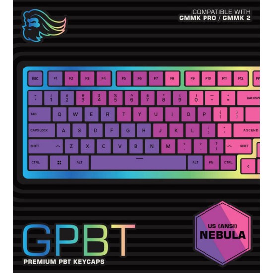 GLORIOUS GPBT PREMIUM PBT KEYCAPS - NEBULA 