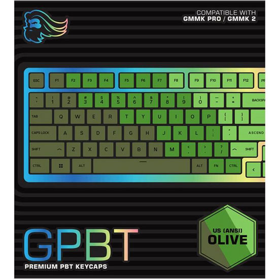 GLORIOUS GPBT PREMIUM PBT KEYCAPS - OLIVE