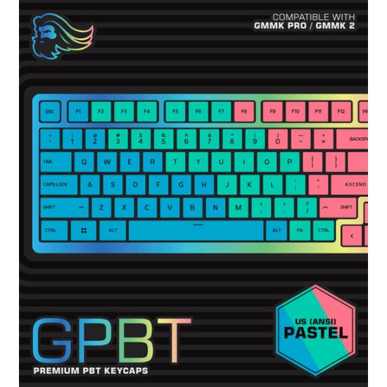 GLORIOUS GPBT PREMIUM PBT KEYCAPS - PASTEL