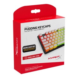 HYPERX PUDDING KEYCAPS WHITE FULL KEY SET / TAILLE COMPLETE