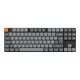 KEYCHRON K1 MAX QMK/VIA LOW-PROFILE 80% 2.4GHZ BT 5.1 WIRED RGB OR WHITE LED HOT-SWAPPABLE SLIM GATERON RED SWITCHES WIRELESS MECHANICAL KEYBOARD – GRAY