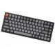 KEYCHRON K2 MAX 75% LAYOUT RGB BLUETOOTH WITH GATERON G PRO BROWN SWITCH ANTI GHOSTING N KEY ROLLOVER COMPACT 84 KEYS USB WIRED GAMING KEYBOARD - GRAY