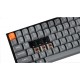 KEYCHRON K2 MAX 75% LAYOUT RGB BLUETOOTH WITH GATERON G PRO BROWN SWITCH ANTI GHOSTING N KEY ROLLOVER COMPACT 84 KEYS USB WIRED GAMING KEYBOARD - GRAY