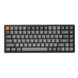 KEYCHRON K2 MAX 75% LAYOUT RGB BLUETOOTH WITH GATERON G PRO BROWN SWITCH ANTI GHOSTING N KEY ROLLOVER COMPACT 84 KEYS USB WIRED GAMING KEYBOARD - GRAY