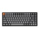 KEYCHRON K2 MAX 75% LAYOUT RGB BLUETOOTH WITH GATERON G PRO BROWN SWITCH ANTI GHOSTING N KEY ROLLOVER COMPACT 84 KEYS USB WIRED GAMING KEYBOARD - GRAY