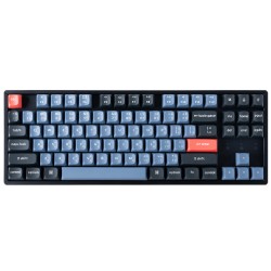 KEYCHRON K8 PRO RGB BACKLIGHT ALUMINUM RED SWITCH QMK VIA BLUETOOTH 5.1 MULTI-DEVICE MAC WINDOWS HOT-SWAPPABLE MECHANICAL GAMING KEYBOARD – BLACK