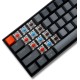 KEYCHRON K6 Q3/NAVI 68 KEYS WIRELESS BROWN SWITCH MECHANICAL KEYBOARD RGB ALUMINUM FRAME