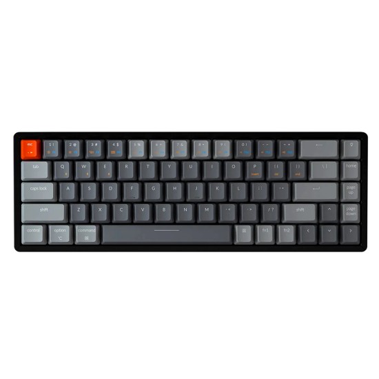 KEYCHRON K6 Q3/NAVI 68 KEYS WIRELESS BROWN SWITCH MECHANICAL KEYBOARD RGB ALUMINUM FRAME