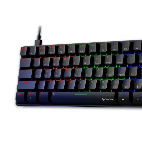 MEETION MT-MK005 60% MECHANICAL GAMING KEYBOARD FULL KEYS ANTI-GHOSTING WITH LED BACKLIGHT - BLACK