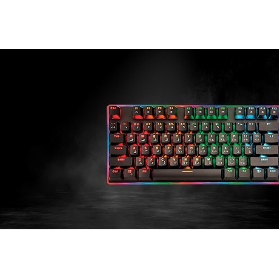 PORODO PDX 210 MECHANICAL GAMING KEYBOARD - LINEAR RED SWITCH