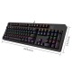 SUNSONNY N-J10 RGB THE SUPREME MECHANICAL GAMING KEYBOARD - BLUE SWITCH