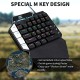 XINMENG K109 ONE-HAND MECHANICAL KEYBOARD - BLUE SWITCH