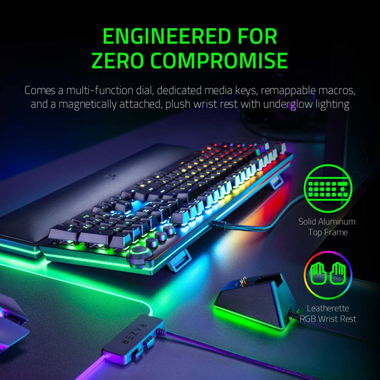 RAZER HUNTSMAN ELITE OPTICAL GAMING KEYBOARD - LINEAR SWITCH