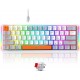 REDRAGON AKALI K642 WGO-RGB 61-KEY  60% DURABLE ABS KEYCAPS WIRED MECHANICAL GAMING KEYBOARD - RED SWITCH